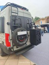 Spare tire rack, toolbox