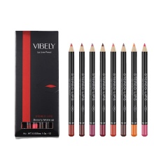 Wholesale Mineral Waterproof Natural Vegan Lip Liner Pencil Set