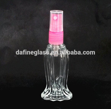 80ml clear glass art deco perfume bottles with fine-mist sprayer