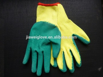 13G Red latex coated work gloves, nitrile coated work gloves,rubber coated work gloves/guantes 0164