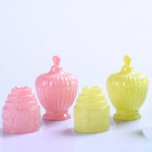 Elegant Crystal Glass Candy Box Cake Jar