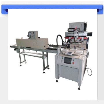 Plain screen printer with IR tunnel