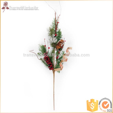 Christmas Artificial flowers long stem, Xmas spay