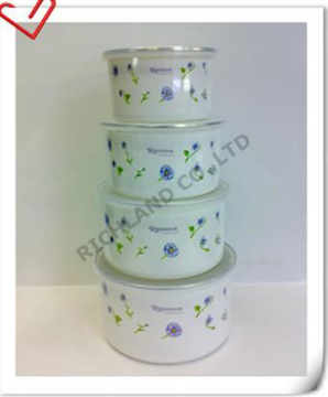enamel bowl set