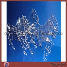 Team of 4 Horses Lucite/Acrylic Wedding Cupake Stand Hire