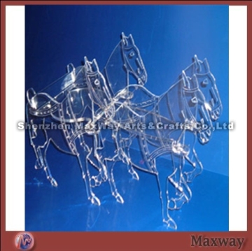 Team of 4 Horses Lucite/Acrylic Wedding Cupake Stand Hire