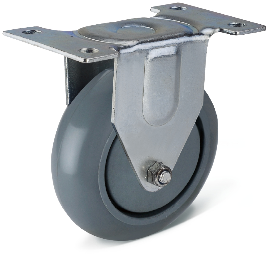 Grey european casters in industrial industry