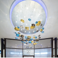 Modern design hotel lobby chandelier