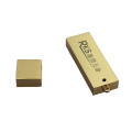 Business-Geschenke Zink-Legierung Vergoldung USB Shell mit Logo