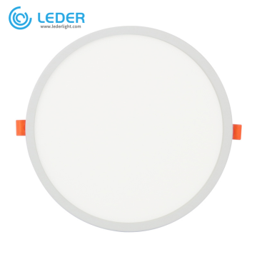 Panel de luz LED empotrable blanco 6W LEDER