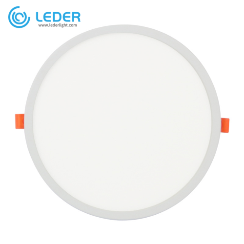 Painel de luz LED branco embutido 6W LEDER