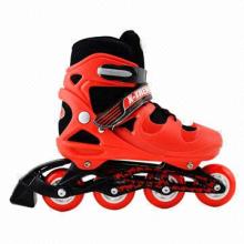 Interchangeable wheel hard boot inline skates, SK888