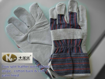 Cow Split Leather Work Gloves