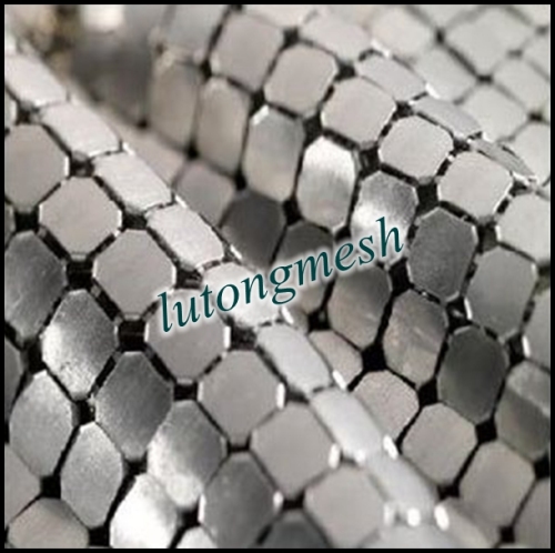 2014 New design and Fashionable Matte grey color plated surface 3mm metal sequin fabric