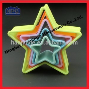 6 different shapes Christmas plastic cookie