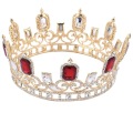 Queen Rhinestones Merah Pengantin Tiara Queen Crown