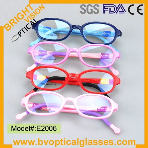 Bright Vision Flexible E2006 TR90 for reading glasses kids plastic glasses frames