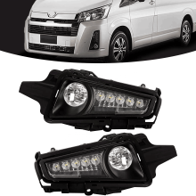 WZXDAUTO LED Fog Driving Lights with Front Bumper Halogen Lamps for Hiace 2019-2020