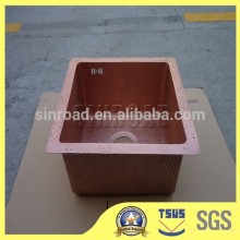 popular rectangular copper bathroom sink