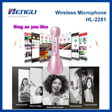 hot-selling Wireless Microphone Bluetooth Microphone Speaker Recorded The Song mini karaoke system