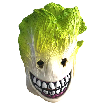 Halloween Masquerade Latex Creepy Cabbage Head Mask Prank Party Cosplay Costumes