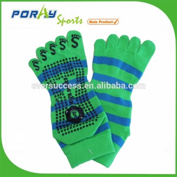 five toe yoga sock/non slip yoga sock