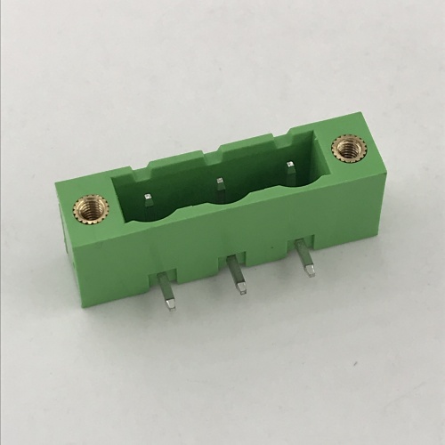 7.62mm pitch PCB right angle flange terminal block