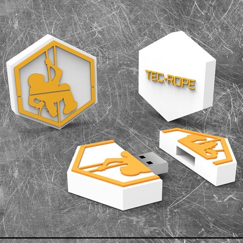 2D Custom Logo Shaped USB Flash Drive