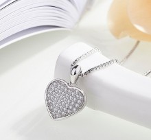 NEW 925 Sterling Silver Jewelry and Heart Necklace