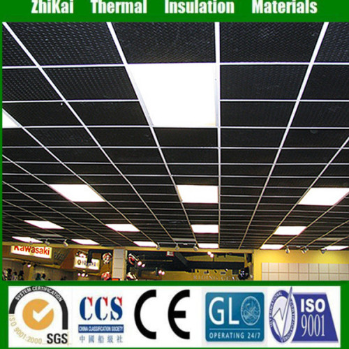 Soundproofing mineral ceiling board/ Black acoustic ceiling panel for theater