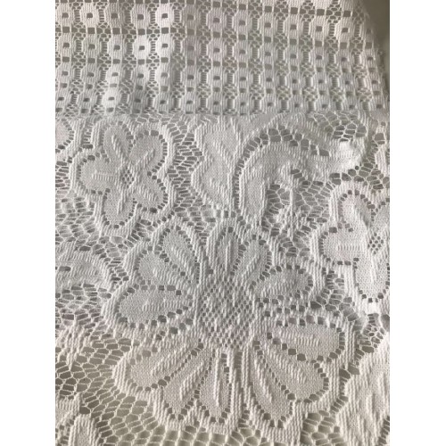 Polyester Lace Fabric Scallopped Edge