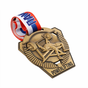 Aangepaste vorm powerlifting race -medaille