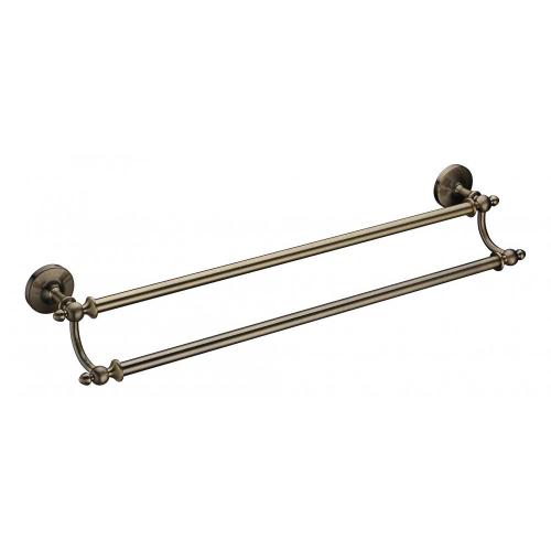 Accessoires de salle de bain au fini bronze Porte-serviettes double