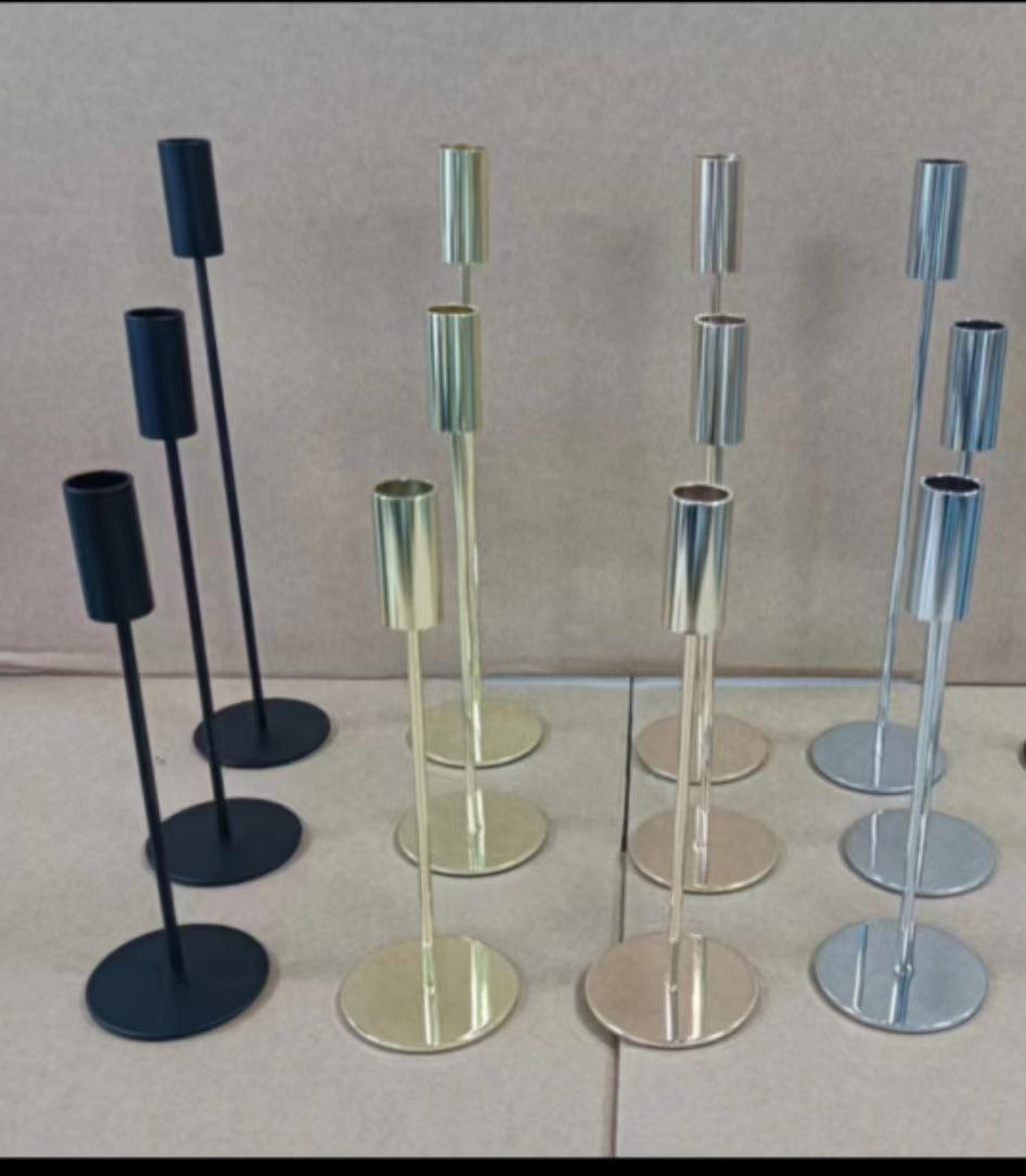 Індывідуальны стол абедзенны дэкаратыўны металічны ўладальнік падсвечнікаў