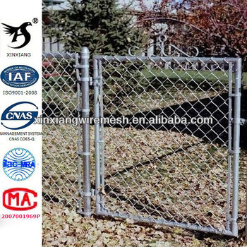 Galvanized Chain Link Fence Gate Garden Border