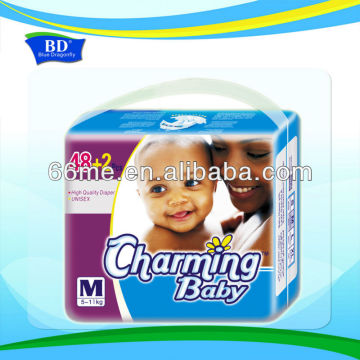 Charming baby A grade hot sale cotton disposable baby nappy pads