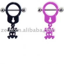 Special unisex 316 L nipple shield body piercing jewelry