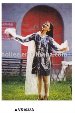 disposable pvc raincoat