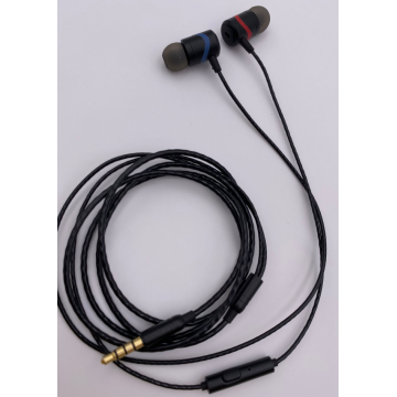 Membatalkan Kebisingan Earbud Headphone Stereo Premium dengan Mic