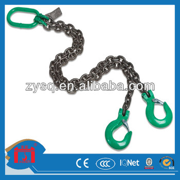 G80 Alloy Steel Chain Sling with Hooks