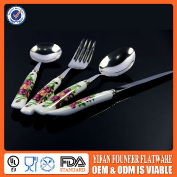Thick Dinner Knife Dinner Fork Dinner Spoon dinner chopsticks 4pcs flatware set
