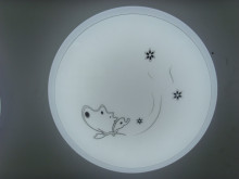 Plastic cover LED ceiling luminaire