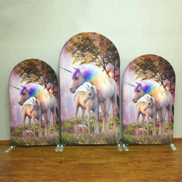 Horse design Arch backdrop birthday party frame