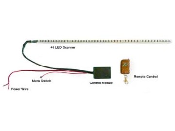 Led Knight Rider Scanner-56cm-48smd-RGB