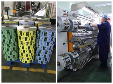 Printed laminated heat sealable BOPP film