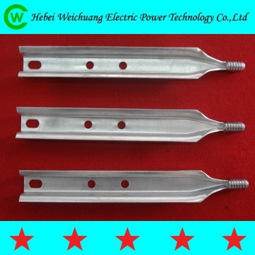 Pole top pin,crossarm insulator pin,forged steel pole top pin