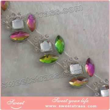 Factory direct wholesale rhinestone banding trim by the yard