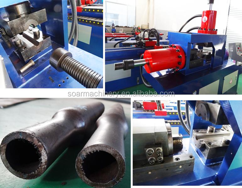 Pipe end reduce and expanding machine