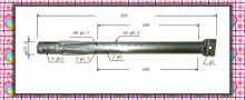Aluminized gas burner pipe