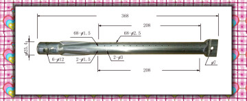Aluminized gas burner pipe